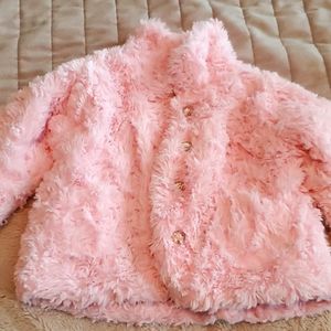 Pink Teddy bear coat for toddlers